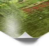 Brug bij het meer van het honderdjarig bestaan in  foto afdruk (Hoek)