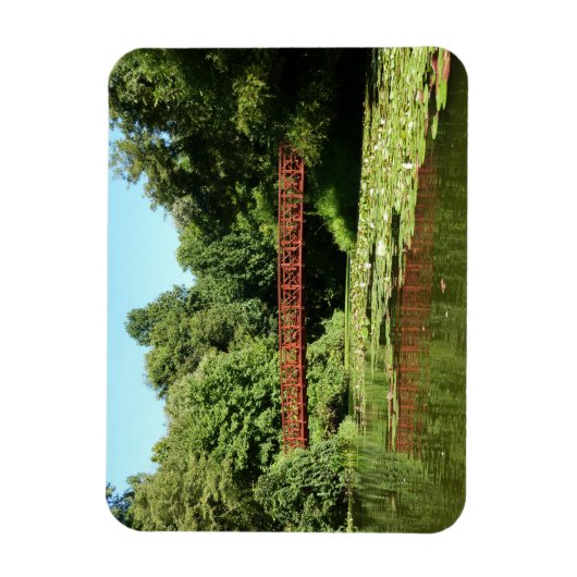 Brug bij het meer van het honderdjarig bestaan in  magneet (Verticaal)