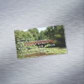 Brug bij het meer van het honderdjarig bestaan in  magnetisch visitekaartje (Voorbeeld)