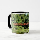 Brug bij het meer van het honderdjarig bestaan in  mok (Voorkant links)