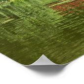 Brug bij het meer van het honderdjarig bestaan in poster (Hoek)