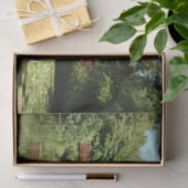 Brug bij het meer van het honderdjarig bestaan in  tissuepapier (Geschenk)