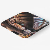 Brug bij het station papieren bordje (Gebogen)