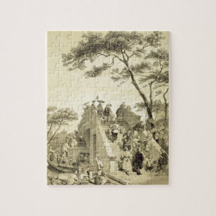 Brug bij Kanton, bord 30 van 'Schetsen van Chi' Legpuzzel