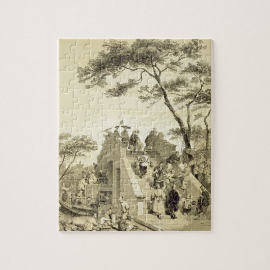 Brug bij Kanton, bord 30 van 'Schetsen van Chi' Legpuzzel (Verticaal)