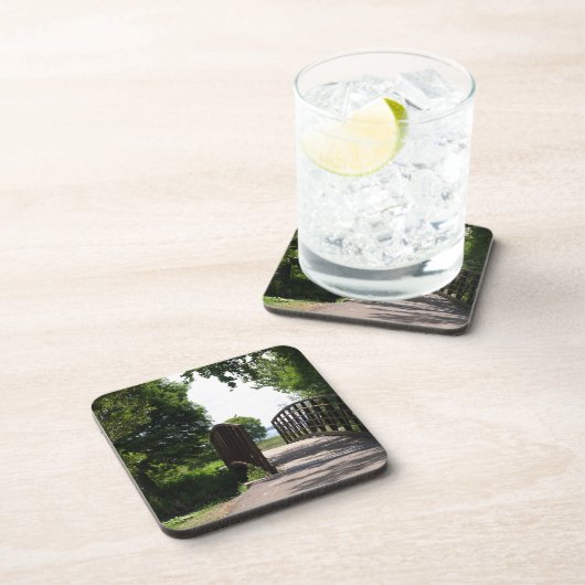 Brug bij Lake Parker op Lakeland foto Bier Onderzetter (Rechterzijde)