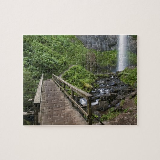Brug bij Latourell Falls, Columbia River Gorge, Legpuzzel (Horizontaal)