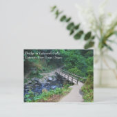 Brug bij Latourell-Herfsten, Oregon Briefkaart (Staand voorkant)