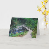 Brug bij Latourell-Herfsten, Oregon Kaart (Gele Bloem)