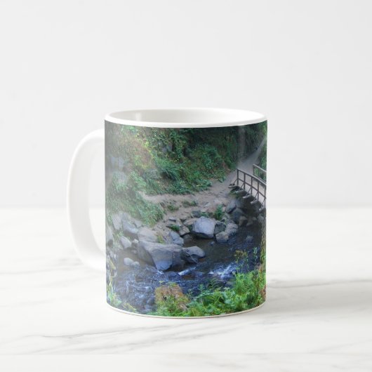 Brug bij Latourell-Herfsten, Oregon Koffiemok (Voorkant links)