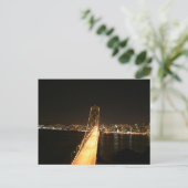 Brug bij nacht briefkaart (Staand voorkant)