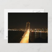 Brug bij nacht briefkaart (Voorkant / Achterkant)