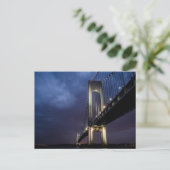 Brug bij nacht Briefkaart (Staand voorkant)