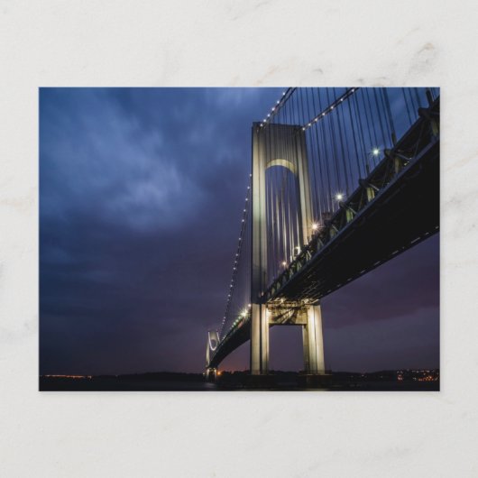 Brug bij nacht Briefkaart (Voorkant)