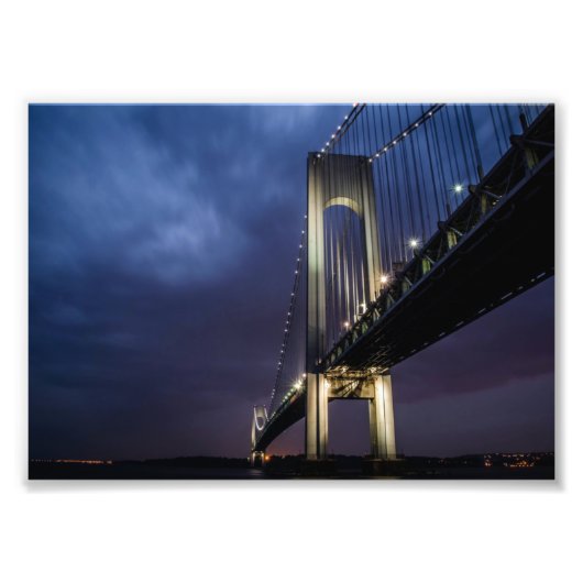Brug bij nacht foto afdrukken (Voorkant)