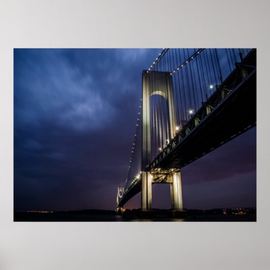 Brug bij nacht Poster (Voorkant)