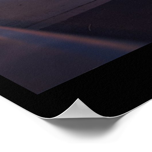 Brug bij nacht poster (Hoek)