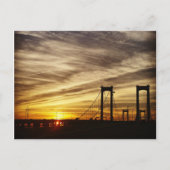Brug bij Sunset Briefkaart (Voorkant)