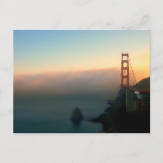 Brug bij Sunset Briefkaart