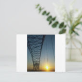 Brug bij Sunset Briefkaart (Staand voorkant)