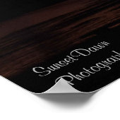 Brug bij Sunset Poster (Hoek)