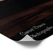 Brug bij Sunset Poster (Hoek)