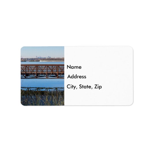 Brug bij White Rock Etiket (Voorkant)