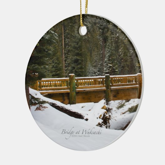 Brug bij Wuksachi Keramisch Ornament (Links)