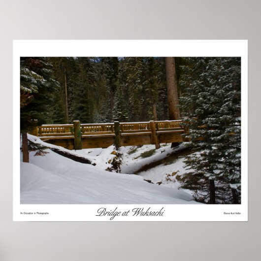 Brug bij Wuksachi-Prints Poster (Voorkant)