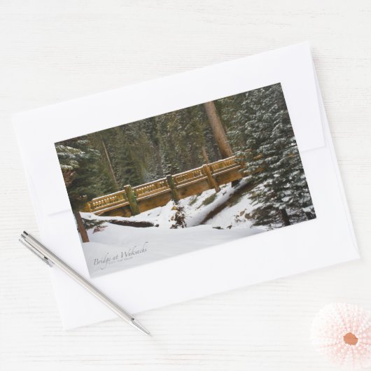 Brug bij Wuksachi Rectangle Sticker (Envelop)