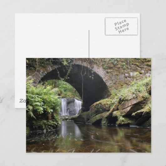 Brug boven de waterval van Torc Briefkaart (Voorkant / Achterkant)