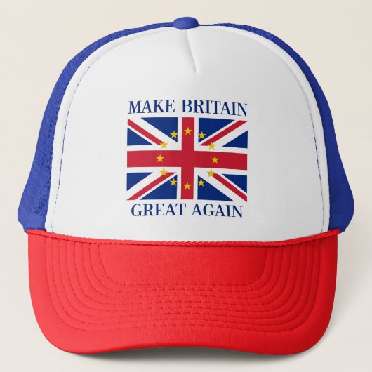 BRUG BRITAIN OPNIEUW GREAT - EU - vlag VK Trucker Pet (Voorkant)