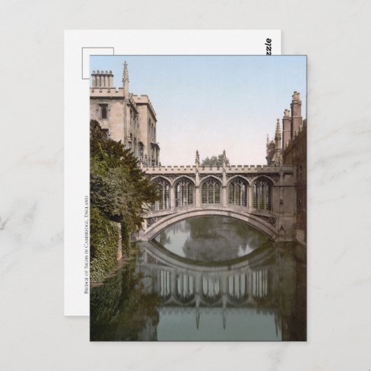 Brug der Zuchten in Cambridge, Engeland (1900) Briefkaart (Voorkant / Achterkant)