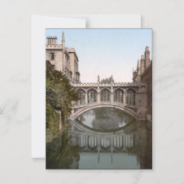 Brug der Zuchten in Cambridge, Engeland (1900) Briefkaart