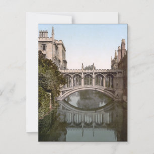 Brug der Zuchten in Cambridge, Engeland (1900) Briefkaart