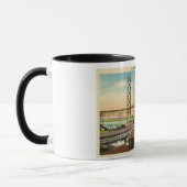 Brug Detroit van ambassadeur, Vintage Michigan Mok (Links)