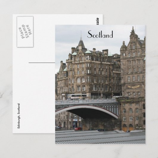 brug edinburgh - schotland briefkaart (Voorkant / Achterkant)