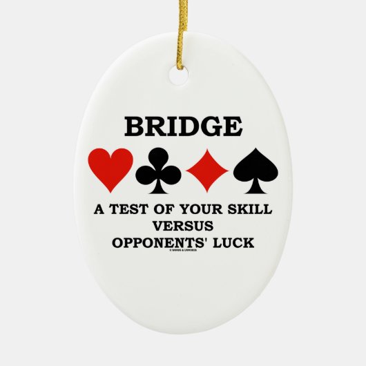 Brug een test van je vaardigheden tegenover tegens keramisch ornament (Voorkant)