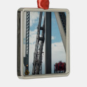 Brug en bouw metalen ornament (Rechts)
