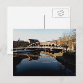 Brug en kanaal briefkaart (Voorkant / Achterkant)