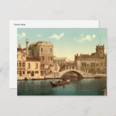 Brug en kanaal, Venetië Briefkaart (Voorkant / Achterkant)