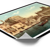 Brug en kanaal, Venetië, Italië Poster (Hoek)