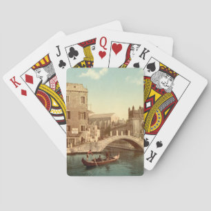 Brug en kanaal, Venetië, Italië Speelkaarten