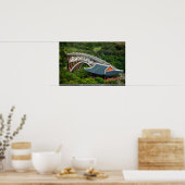 Brug en Koreaans huis op Chesu Island Poster (Keuken)