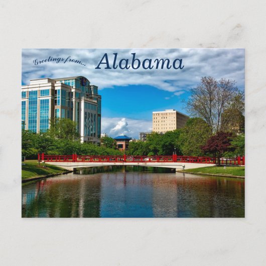 Brug en landschap in Huntsville, Alabama Briefkaart (Voorkant)