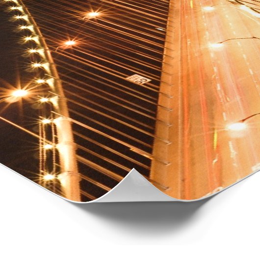 Brug en Skyline van San Francisco Poster (Hoek)