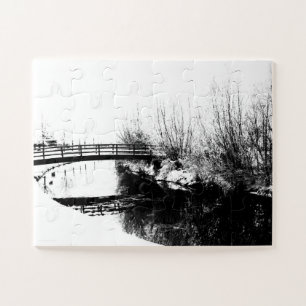 Brug en Stroom Winterscène 11x14 30pc jpcna Legpuzzel