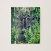 Brug en water legpuzzel (Verticaal)