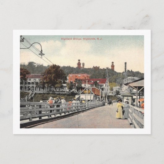 Brug, Highland, New Jersey, Vintage Briefkaart (Voorkant)