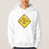 Brug ijs voor verkeersbord winterveiligheid hoodie (Voorkant)